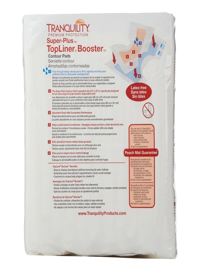 Tranquility TopLiner Disposable Absorbent Booster Contour Pads for Bowel Incontinence - Super-Plus (32" x 14") - 12 ct - Image 5